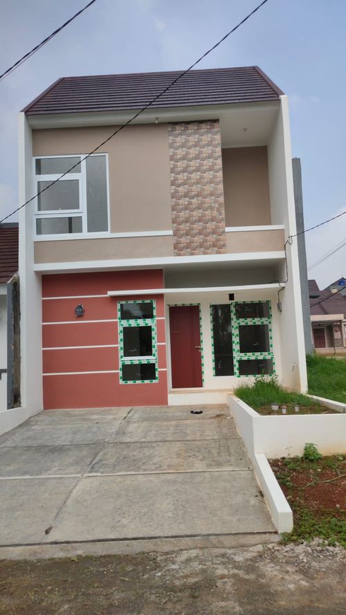 foto tampak rumah tipe 45/110 perumahan Sawangan Residence Ideal