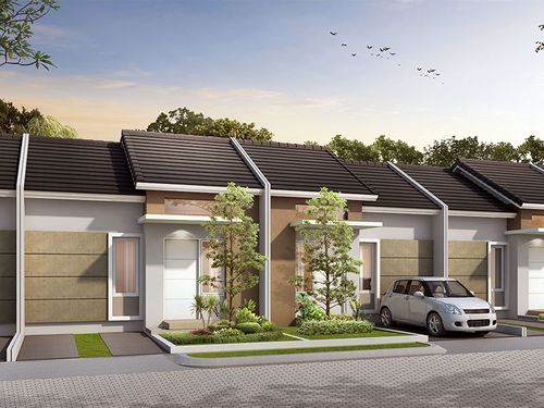 foto tampak rumah tipe 32/60 perumahan TERA DAMAI