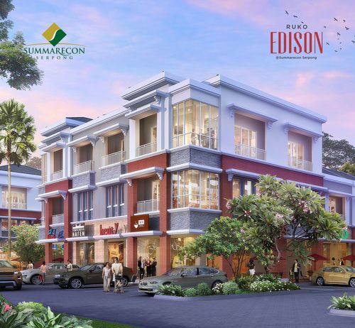 foto tampak rumah tipe CN HOOK perumahan Ruko Edison
