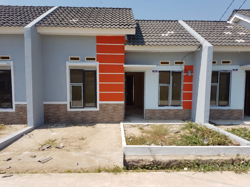 foto tampak rumah tipe 30 / 60 perumahan Griya Artha Sepatan