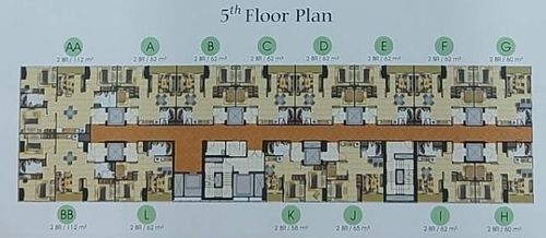 foto denah rumah tipe Emerald LB 42/ 1BR perumahan Menteng Park Residences