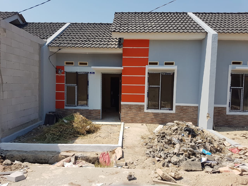 foto tampak rumah tipe 30 / 60 perumahan Griya Artha Sepatan