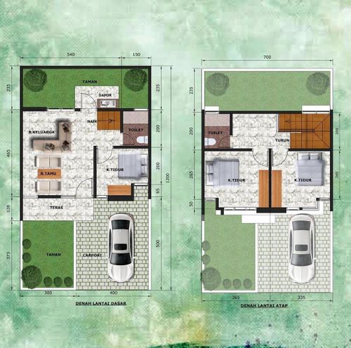 foto denah rumah tipe 70 perumahan ROYAL KETIB REGENCY
