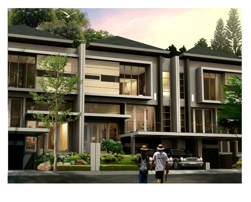 foto tampak rumah tipe WESTWOOD-174 perumahan DUTA GARDEN