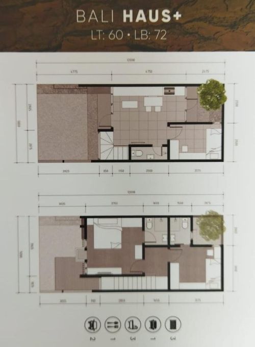foto denah rumah tipe Bali Haus+ perumahan Bali Resort Serpong Extension