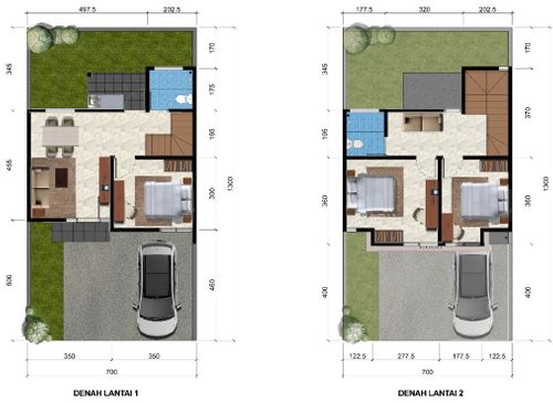 foto denah rumah tipe HAMILTON B perumahan CITRAHARMONI