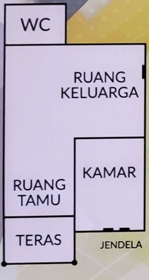 foto denah rumah tipe 36 perumahan KOMPLEK WARGA INDAH VIII Jalur 4