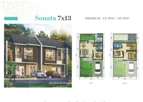 foto tampak rumah tipe SONATA HOEK PREMIUM perumahan Summarecon Emerald Karawang - Cluster Advani