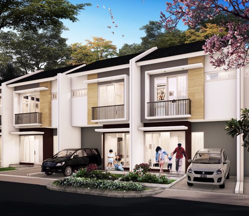 foto tampak rumah tipe Ginger perumahan Magnolia Residence