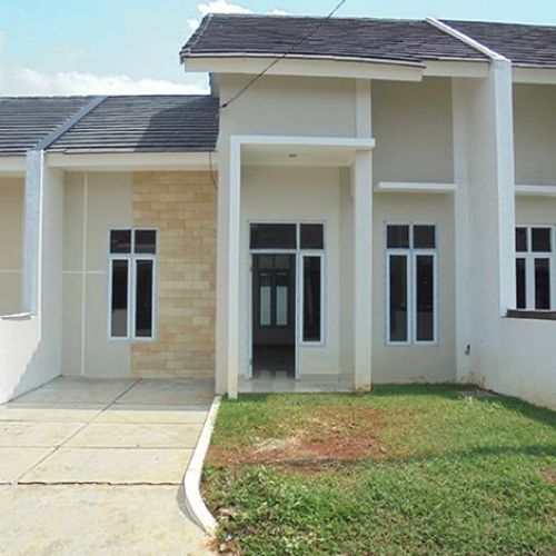 foto tampak rumah tipe T42/105 perumahan SERUA RESIDENCE