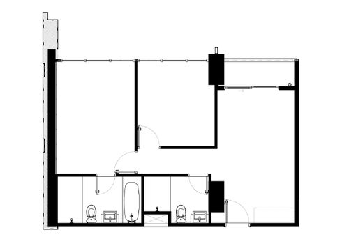 foto denah rumah tipe 2 BR (TN-37.15) perumahan THE NEWTON
