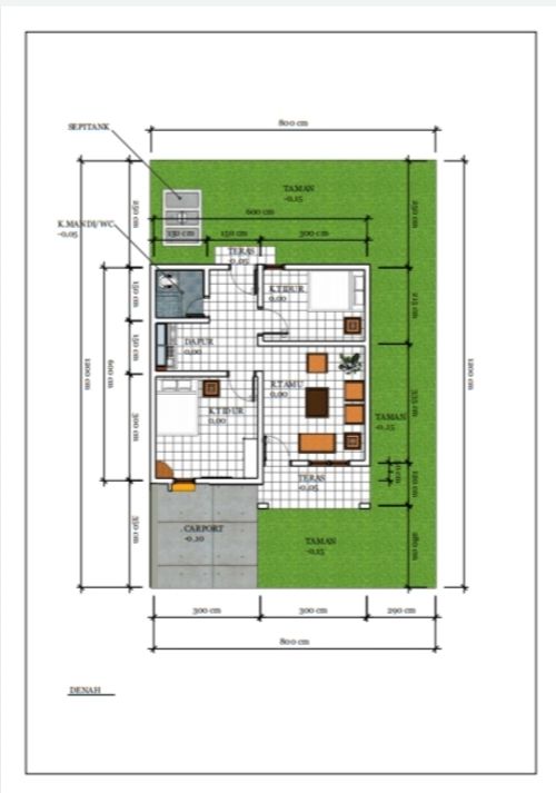 foto denah rumah tipe 36 perumahan HIDAYAH PANCUR RESIDENCE