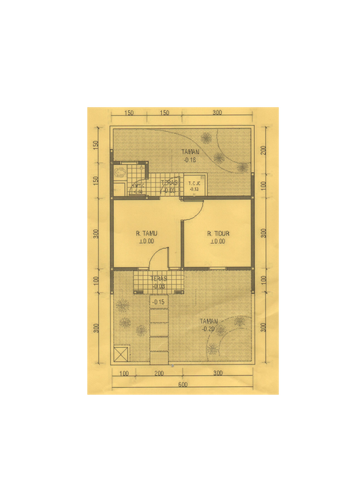 foto denah rumah tipe 22/60 perumahan GRAMAPURI PERSADA