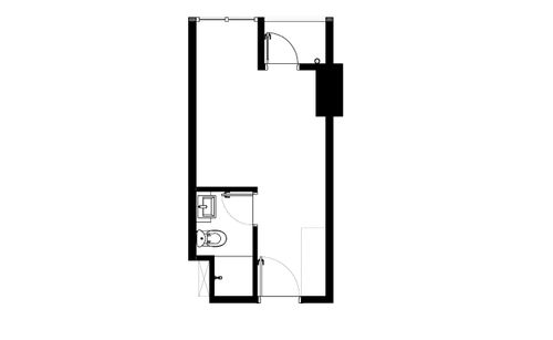 foto denah rumah tipe Studio (TN-21.12) perumahan THE NEWTON