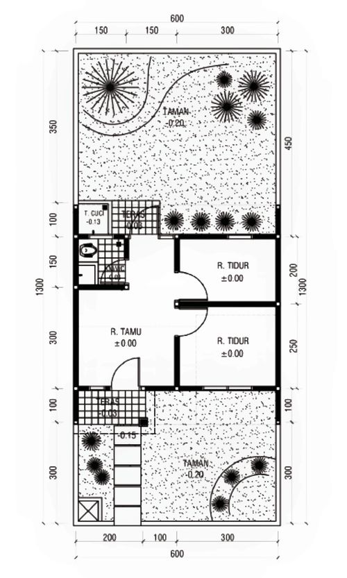 foto denah rumah tipe 30/78 perumahan GRAMAPURI PERSADA