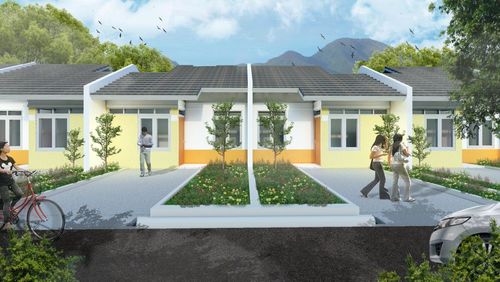 foto tampak rumah tipe 26/72 150 perumahan ALAM SANGGAR INDAH EXTENSION