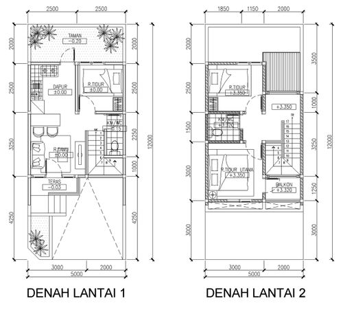 foto denah rumah tipe Adena perumahan AVANIA BINTARO