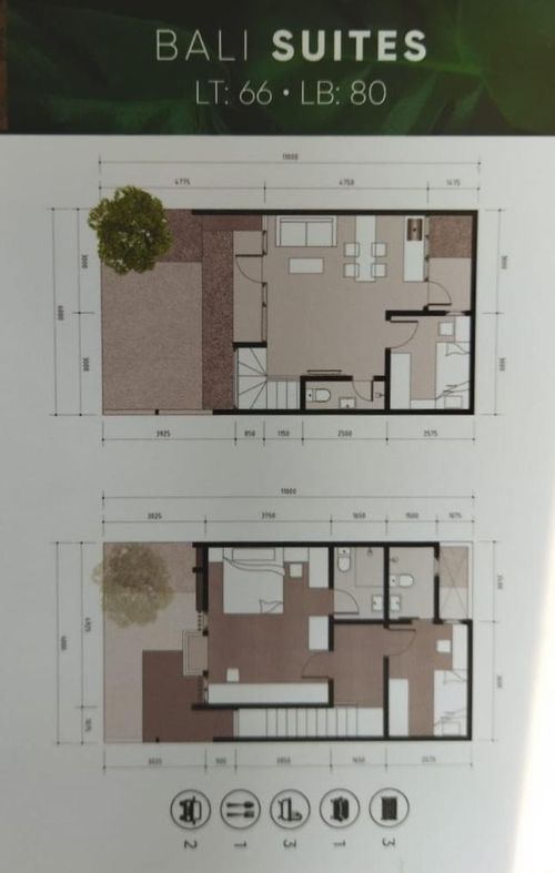 foto denah rumah tipe Bali Suites perumahan Bali Resort Serpong Extension