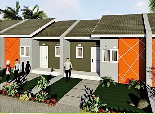 foto tampak rumah tipe 32/66 perumahan PERMATA PESANGGRAHAN 2