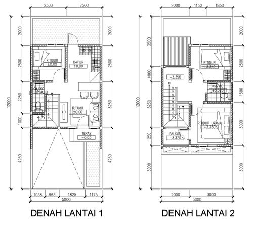 foto denah rumah tipe ADENA perumahan AVANIA BINTARO