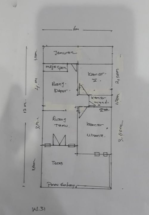 foto denah rumah tipe 36 perumahan WAHYU ASRI 31
