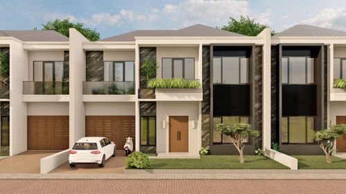 foto tampak rumah tipe FM-A perumahan FASCO MANSION