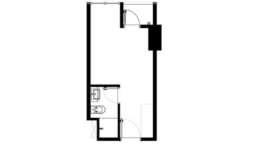 foto denah rumah tipe Studio (TN-20.03) perumahan THE NEWTON