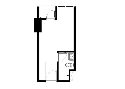 foto denah rumah tipe Studio (TN-19.07) perumahan THE NEWTON