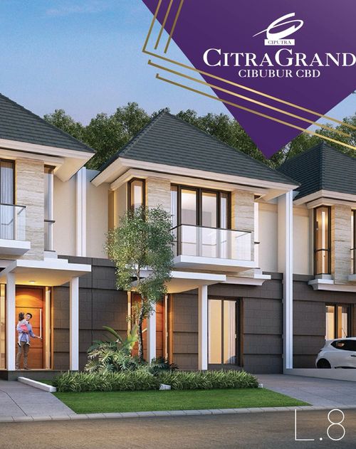 foto tampak rumah tipe C-112/120 perumahan CITRAGRAND CIBUBUR CBD/ CITRAGRAND 2 ( CLUSTER CALATHEA tahap 2)