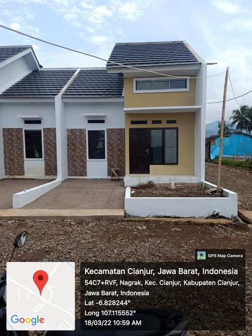 foto tampak rumah tipe 36 perumahan PUNCAK MANIS NAGRAK