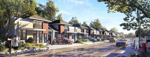 foto denah rumah tipe HAZEL perumahan PARK VILLE DAN GREEN VILLE (CITRA MAJA RAYA JO)