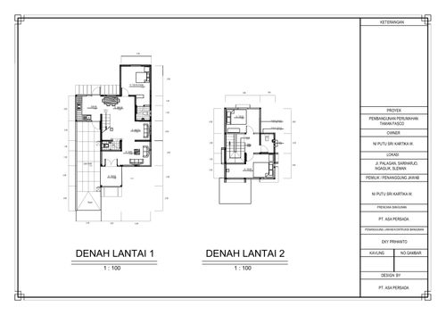 foto denah rumah tipe FM-G perumahan FASCO MANSION