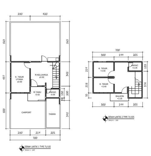 foto denah rumah tipe 71/118 perumahan BUKIT ELANG RESIDENCE CLUSTER WALLACE