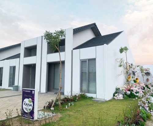 foto tampak rumah tipe KANA 5,5 x 13 perumahan THE CEMANDI