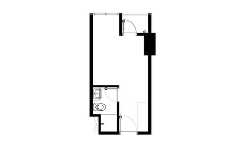 foto denah rumah tipe Studio (TN-18.12) perumahan THE NEWTON