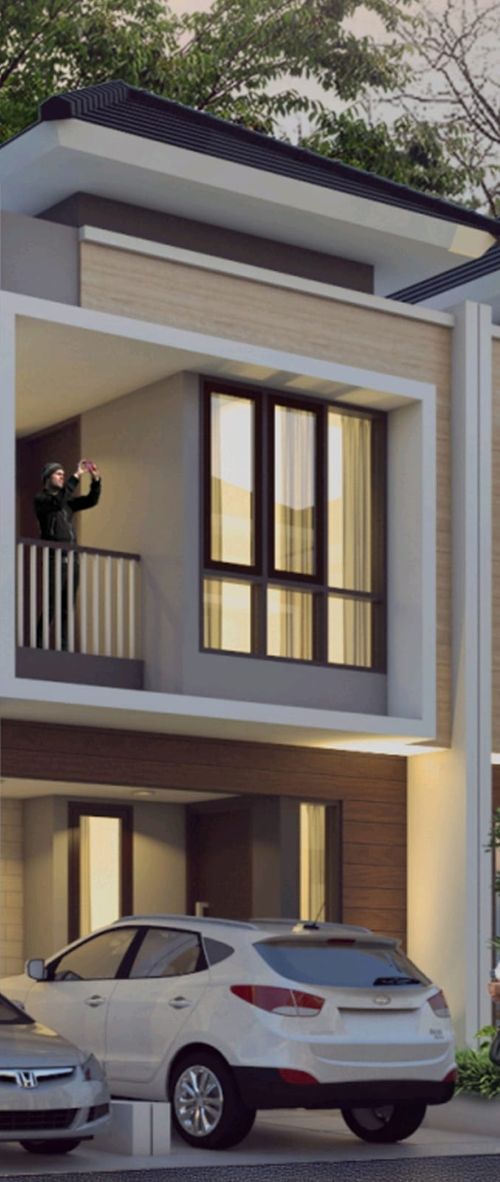 foto tampak rumah tipe Crescent B-10 perumahan Alana Garden