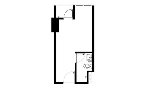 foto denah rumah tipe Studio (TN-18.05) perumahan THE NEWTON
