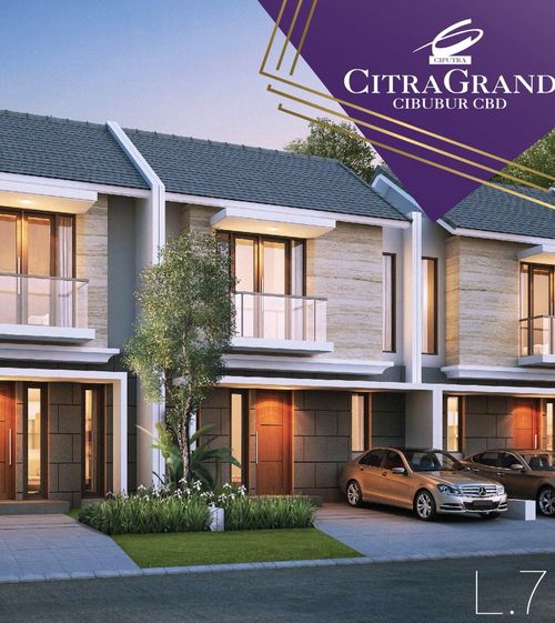 foto tampak rumah tipe C-84/135 perumahan CITRAGRAND CIBUBUR CBD/ CITRAGRAND 2 ( CLUSTER CALATHEA tahap 2)