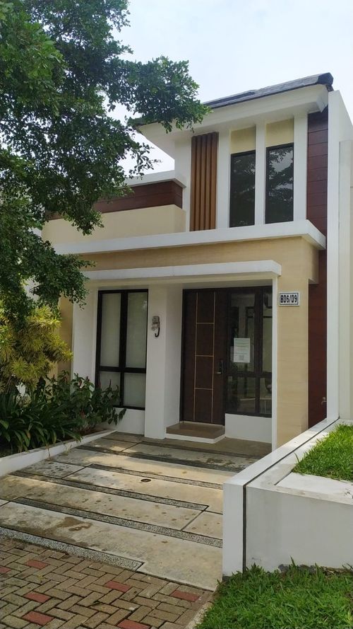 foto tampak rumah tipe ARAUCA B.06/09 perumahan PERUMAHAN CITRA SENTUL RAYA