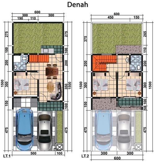 foto denah rumah tipe HAZELNUT perumahan NATURA RESIDENCES