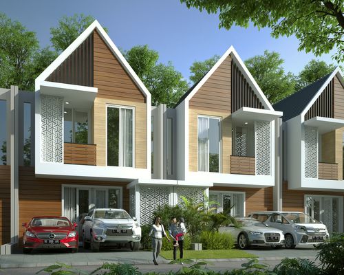 foto tampak rumah tipe NIYATA perumahan SAFIRA GARDEN