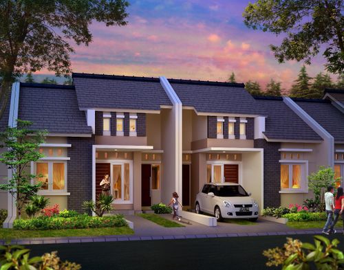 foto tampak rumah tipe Xenolia perumahan Metland Tambun