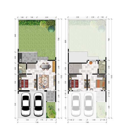 foto denah rumah tipe NIYATA perumahan SAFIRA GARDEN