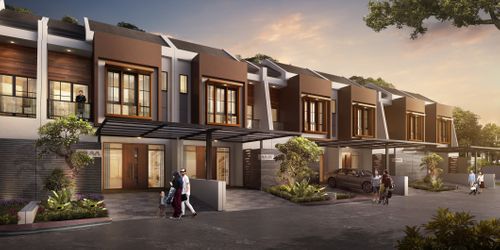 foto tampak rumah tipe New Asoka perumahan Metland Tambun