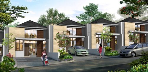 foto tampak rumah tipe MEDIO perumahan Perumahan CitraGarden Malang