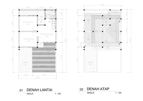 foto denah rumah tipe PICCOLINO (2) perumahan Perumahan CitraGarden Malang