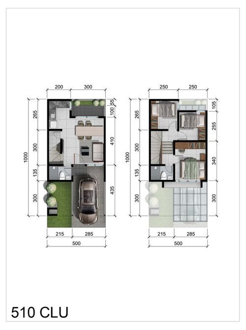 foto denah rumah tipe ATHENA perumahan NORTHWEST CENTRAL CITRALAND