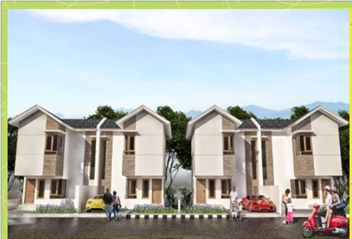 foto tampak rumah tipe T. 55/77 perumahan GRAND PURWADADI RESIDENCE