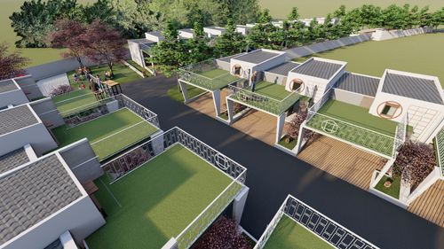 foto posisi tengah perumahan Kyoto Green Resort