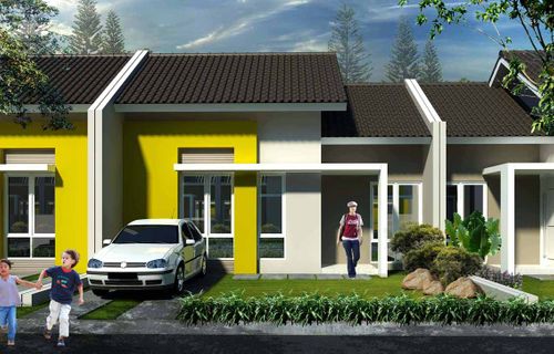 foto tampak rumah tipe Alamanda Sudut perumahan CitraRaya City Cluster Citra Bukit Raya
